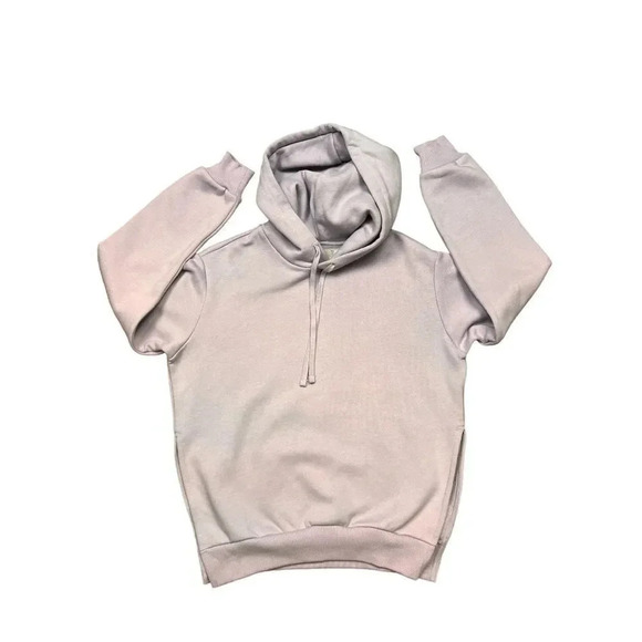 Everlane Side Slit The Oversized Fleece Hoodie Sz XXS - Picture 6 of 13